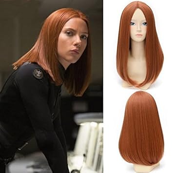 Xcoser Captain Cosplay Black Widow Wig Womens For Halloween