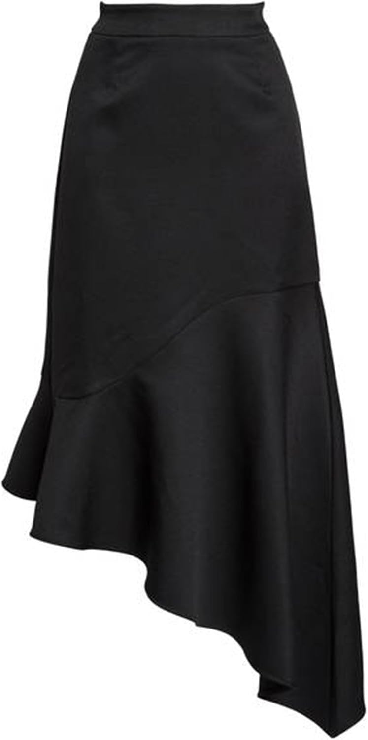 tea length black skirt