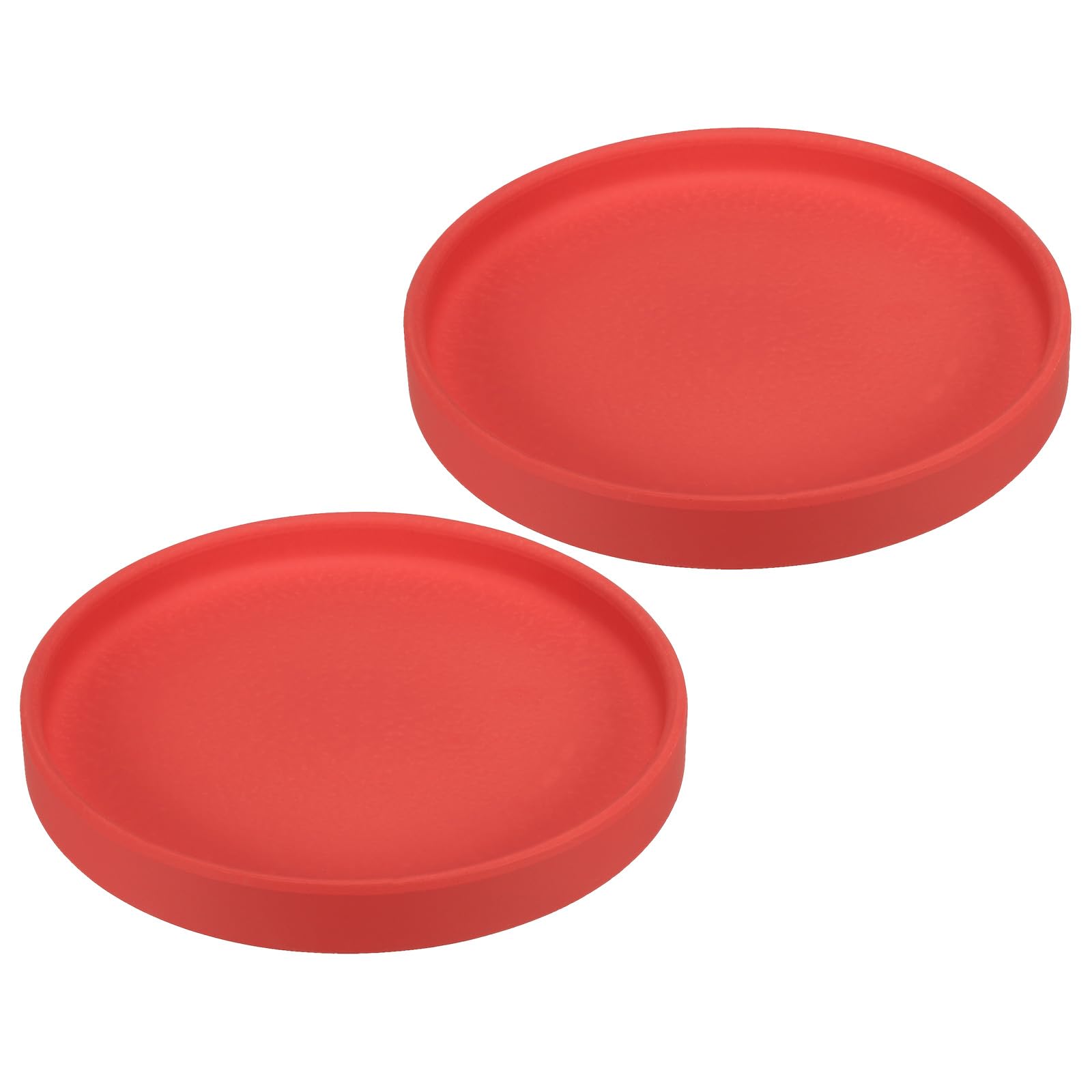 PATIKIL 6 Inch Round Ceramic Plant Saucer, 2 Pack Plant Saucer Tray Flower Planter Drip Tray for Indoors Outdoors Patio Balcony, Red