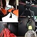 TOCGAMT Car Seat Back Headrest Hooks, Hanger Storage Organizer Holder, Hold Up to 40 lb., Black, Pack of 4