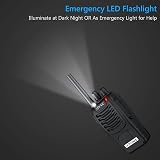 eSynic 2 Pack Walkie Talkies 16CH VOX Li-ion 1500mAh Earpiece LED Torch view 9