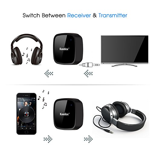 Bluetooth Receiver Transmitter, Keedox V4.0 Bluetooth Music Receiver Transmitter Wireless Audio