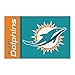 FANMATS 8232 NFL - Miami Dolphins Starter Mat Accent Rug - 19in. x 30in. | Sports Fan Home Decor Rug and Tailgating Mat Uniform Design