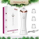 Blackhead Remover Pore Vacuum - MASWATER Upgrade Strong Suction Facial Pore Cleanser Rechargeable Electric Acne Comedone Extractor Blackhead Suction with 3 Suction Heads for Skin Treatment