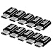 Micro USB to USB C Adapter 10 Pack Aluminum Woodcovo Converter Micro USB to Type C USB Adapter Data Syncing and Charging Converter for Samsung,MacBook,ChromeBook Pixel,Nexus