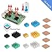 [Updated 8810 Thermal Tape]Raspberry Pi Heatsink, iUniker 15 Pcs Aluminum and Copper Heatsink Cooling Kit with Thermal Conductive Adhesive Tape for Raspberry Pi 3 B+, Raspberry Pi 3 B, Pi 2 B, Pi 1