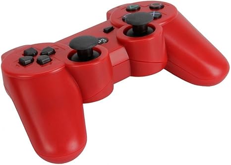 Playstation3 プレステ3 無線コントローラー ワイヤレスコントローラー 全5色 Ps3用 サードパーティ製 Ps3コントローラ 互換 コントローラー レッド 赤 Zak Ps3cnt Red Amazon Co Uk Pc Video Games