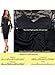 VfEmage Womens Elegant Bell Sleeve Wear to Work Party Cocktail Sheath Dress 9178 BLK S
