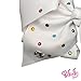 JoJo Siwa Signature Collection Hair Bow with Pastel Rhinestones - White - Sticker Patch Set Included