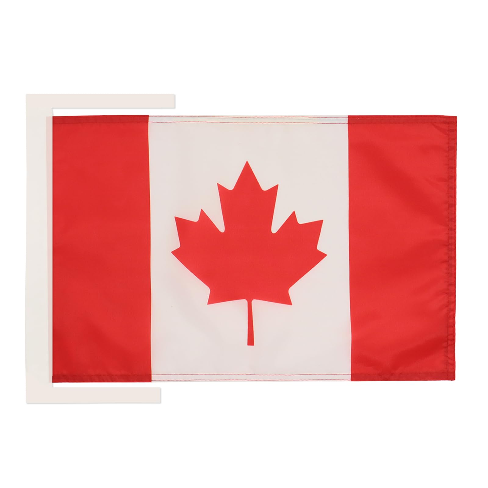 AZ FLAG - Canada Flag - 18'' x 12'' - 100% Polyester Canadian Small Banner with Two Cords - Fade Resistant - Vivid Colors - 18x12 in - 45x30 Cm — image 1