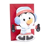 Hallmark Displayable Christmas Card for Kid with Song (Penguin Plays Jingle Bells)