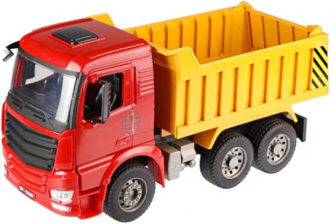 Amazon Liufs 合金カー 子供の車のモデルエンジニアリング輸送トラック1 おもちゃの車のギフト Color Red Snd Yellow プラモデル 通販