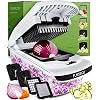 Fullstar Vegetable Chopper – Spiralizer Vegetable Slicer – Onion Chopper with Container – Pro Food Chopper – Black…