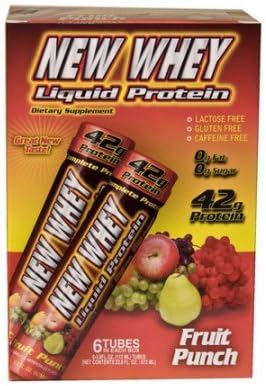 New Whey Fruit Punch Liquid Protein 42g 3.8 fl oz 6 count