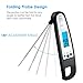 GDEALER Meat Thermometer Digital Cooking Thermometer Electronic Instant Read Thermometer Food Thermometer with Blue Backlit LCD Display,Foldable Long Probe for Kitchen Grill,Smoker,BBQ,Milk,Candy
