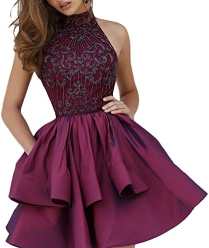 PinRui Short Beaded Homecoming Party Dresses For Juniors PR10015