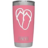 ViaVinyl Flip Flops Genuine Decal for Yeti and RTic