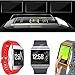 JINGCI Bands with Case for Fitbit Ionic, Shockproof Sport Wristband with 2 Pack Screen Protector for Fitbit Ionic