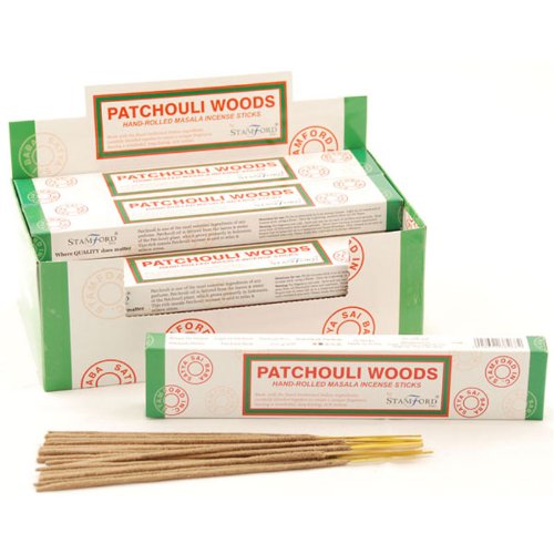 Stamford Patchouli Woods Masala Incense, 15 Sticks x 12 Packs