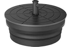 110lbs Outdoor Umbrella Base, Foldable Weighted Patio Umbrella Stands, HDPE Umbrella Base Suitable with 1.26''-1.89'' Pole Si