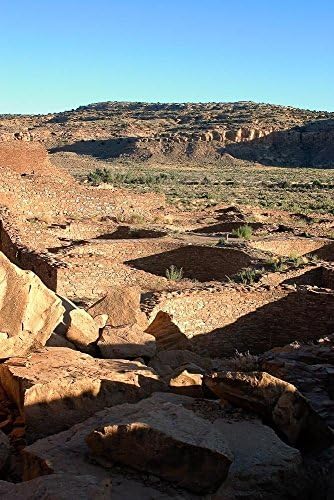 7x10 matted to 11x14 Kivas, Chaco canyon, New Mexico Photograph