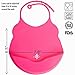 Pack of 4 Silicone Bibs Candy Collection! Baby Bibs for Girls - Best Girl Baby Gifts, Bibs for Newborn - Silicone Bibs with Pocket, Waterproof Bibs for Baby, Feeding Bibs, Dishwasher Safe, Soft Bibs