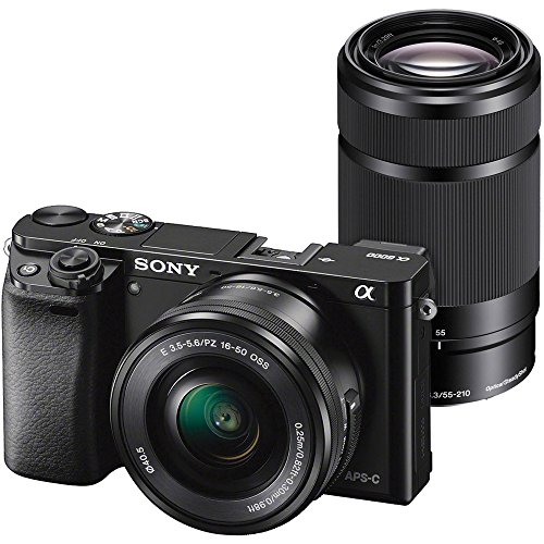 Sony Alpha A6000 WiFi Digital Camera with 1650mm & 55210mm Lens