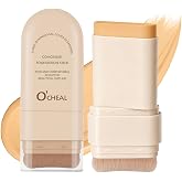 O'CHEAL 2-in-1 Foundation Concealer Stick with Brush, Contour 03# | Full Coverage Face Makeup Stick for Lasting Wear, even skin tone, blemish cover and contour
