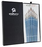 Face Painting Brushes for Watercolor, Acrylic, Oil & Face Paint - 11 Face Paint Brushes with Gift Box