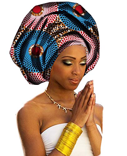 African Show African Print Woemen Head Wrap Ankara Headscarf (Circle)