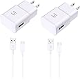 Type C Charger Fast Charging, Adaptive Fast Charger with 8FT USB Type C Cable for Galaxy S23/S23 Ultra/S22/S21/S20/S20+/S10/S10+/S10e/S9/S9+/S8/S8Plus/Edge/Active/Note 8/9/10/20-White