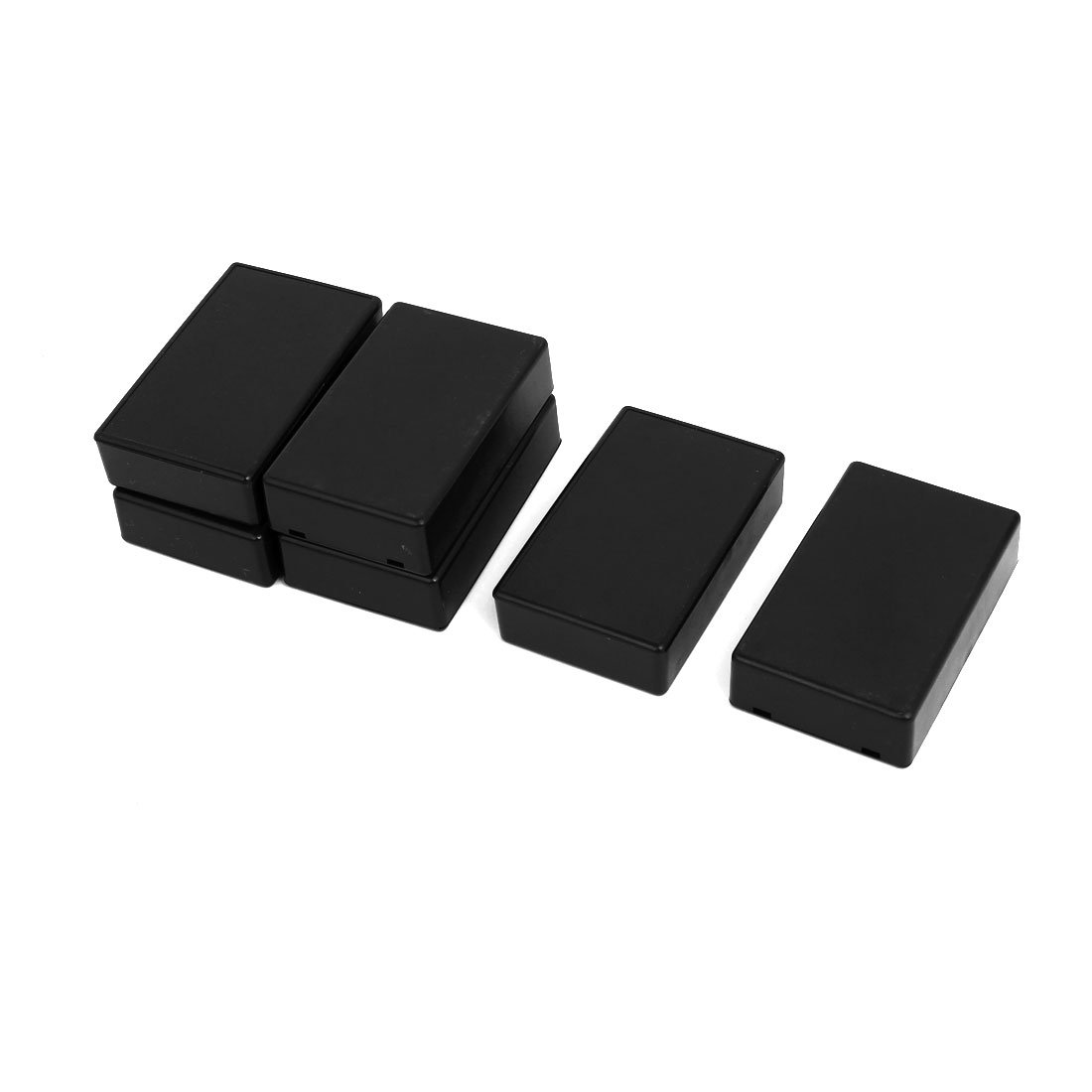 Sourcingmap 80mmx50mmx20mm Dustproof IP65 Junction Box Electric Project Enclosure Black 6PCS