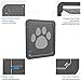 Dog Door for Screen Door 12x14 inch Doggy Door for Sliding Door Magnetic Door for Medium-Large Dogs and Cats Pet Door Passing Freely, Double-Sided Lockable