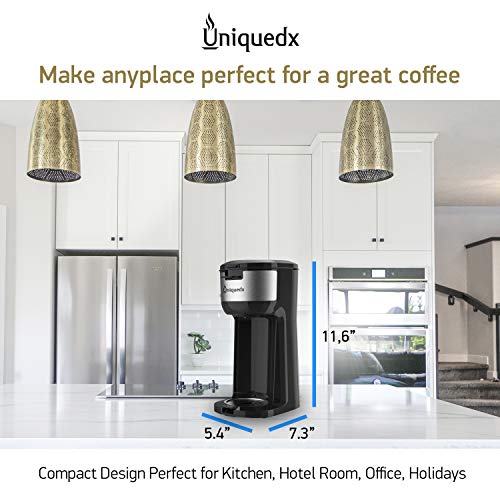 Single Serve Coffee Maker, Dual for KCup Pod & Ground Coffee Brewer