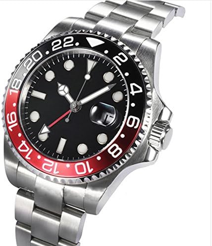 43mm Black Dial GMT Mechanical Luminous Sapphire Glass Automatic Men's Watch