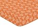Sweet Jojo Designs Fitted Crib Sheet for Orange and Navy Arrow Baby/Toddler Bedding Set Collection - Arrow Print