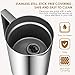 Aicok Milk Frother, Stainless Steel Electric Milk Steamer with Hot or Cold Milk, Strix Temperature Controller, Non-Stick Coating, Silent Operation, Milk Warmer for Coffee, Latte, Cappuccino, Silver