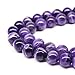 MJDCB Natural Dreamy Amethyst Beads Round Stone Beads DIY Loose Beads for Jewelry Making Beads 15