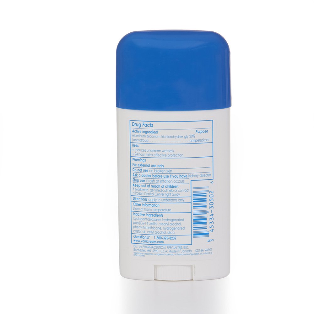 Vanicream Anti-Perspirant Deodorant | Clinical Strength, 24-Hour Protection | Fragrance and Gluten Free | For Sensitive Skin | 2.25 Ounce (PH305-02) : Beauty