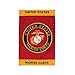 In the Breeze U.S. Marine Corps Emblem Garden Flag - Military Service Flag - Embroidered and Appliqué Design