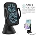 MoKo Car Wireless Charger, 3-Coil Charging Cradle, Air Vent Dashboard Car Mount for All Qi Enabled Smartphone iPhone 11 Pro Max/11 Pro/11/X/8/8 Plus, Samsung Galaxy S10/S10+/S10e/S9/S9+/S8 - Black