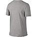 NIKE Men's Dri-FIT Cotton 2.0 Tee, Dark Grey Heather/Dark Grey Heather/Black, Large