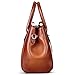 Jack&Chris Ladies Top Handle Tote Bag for Women Crocodile Embossed Purses and Handbags on Clearance, WBDZ024 (Brown)