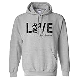 LOVE my Marine Hooded Sweatshirt in Sport Gray