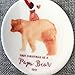 DIGIBUDDHA Papa Bear Ornament Gift First Christmas as a Daddy, New Father Porcelain Ceramic Ornament, 3