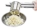 Bruntmor, Heavy Duty Reinforced 18/8 Steel Potato Ricer with Silicone Grip Handle & 3 interchangeable disks