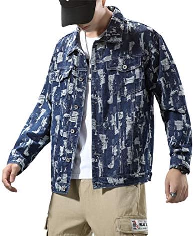 CHARTOU Mens Casual Lapel Collar Long 