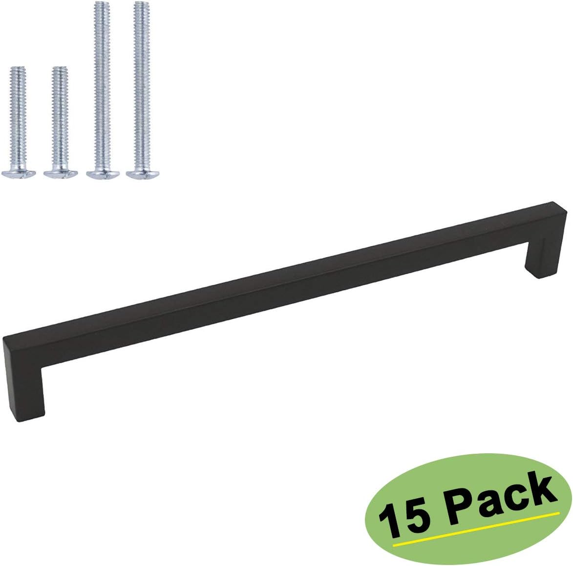 Best Black Square Bar Cabinet Handle 10Inches 10Pack
