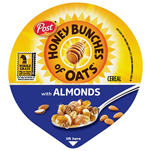 Honey Bunches of Oats with Almonds, Heart Healthy, Low Fat, made with Whole Grain Cereal, 2.25