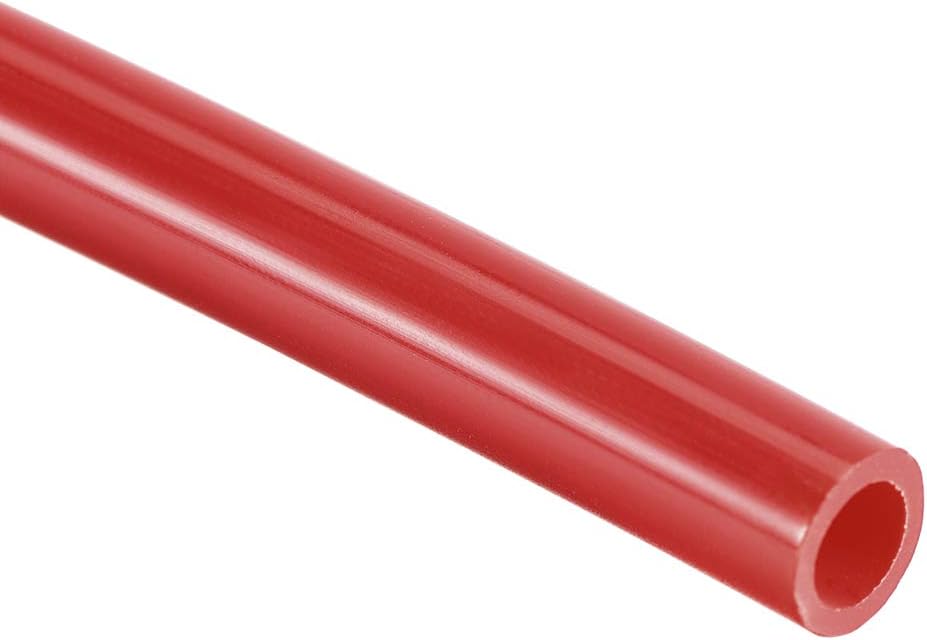 sourcing map Nylon Line Hose Tube, 4mm(0.15") ID x 6mm(0.23") OD 2m PA12 Nylon Tube for Air Line Brake Fluid Transfer Red - Image 4